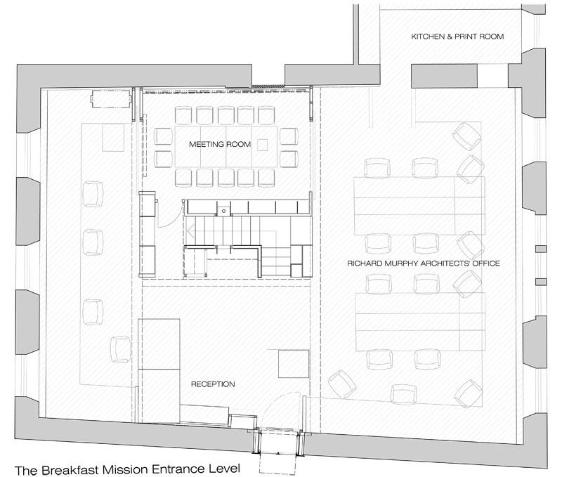 The Breakfast Mission Ground Floor Plan